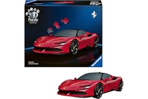 Ravensburger 3D Puzzle Iconics: 12008041 Ferrari SF90 Stradale - Der ikonische Supersportwagen aus Maranello als Modellauto