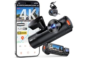VANTRUE N4 Pro S 3 STARVIS 2 Dashcma Voiture 4K+ 1080P+ 1440P WiFi 5G WiFi PlatePix™ Caméra embarquée Infrarouge GPS 360°HDR Mode Parking Tampon,Commande Vocale en français, LTE Optionel, Max 1To