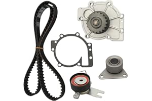BRTEC Engine Timing Belt Kit with Water Pump for Volvo S40 S60 S70 V40 V70 XC70 XC90 1998 1999 2000 2001 2002 2003 2004 2005 2006 2007 2008 2009 2010
