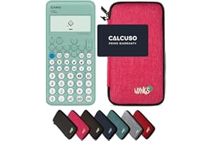Casio fx-92 Collège avec Housse de Protection WYNGS Incluse Rose - Calculatrice Scientifique - Pack de Base