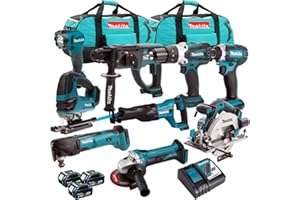 Makita 18V DLXT4T9068 9 Piece Cordless Power Tool Kit With 3 x 5Ah Batteries & Charger T4TKIT-420A- Tool Set -Monster Power Tool Kit -Combo Kit -18V Cordless Power Tool Kits -combo kits -Makita kit