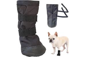 BIBITI Hundeschuhe Pfotenschutz Outdoor,Hundesocken Anti Rutsch Leckschutz Hunde Socken Dog Shoes Socks Paws Stop Licking,Schuhe Hundepfoten Innen und Draußen Haustierschuhe,für Pet Verletzung Recovery(M)