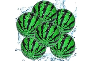 FCXVXCL Anguria Palla Gonfiabile, Pallone da Spiaggia Gonfiabile, PVC Anguria Pall, Adattoperfesteestivein Spiaggia per Bambini Creativo e Pratico(6 Pezzi)