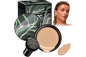 AETHRYON Pilzkopf Luftkissen CC Creme, Mushroom Head Air Cushion CC Cream, BB Creme Feuchtigkeitsspendende und Aufhellende Cushion Foundation Concealer Make Up Beauty Cream (Nude-Farbe)
