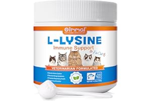 BODY JUICE OIL L-Lysine for Cats - Immune Support - Sneezing, Runny Nose, Cold, Eye Function, Cat Supplements Support Healthy Respiratory, Vision, Cat Allergy Relief, Lysine Powder for Cats & Kittens, Salmon Flavor