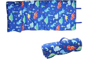 Upriver 1pcs Nap Mat Sleeping Bag for Student, Pillow Mat and Blanket Included, All-in-One Sleeping Nap Mat for Nursery & Ready Bed, Kids Sleeping Bag for Nursery Daycare Travel