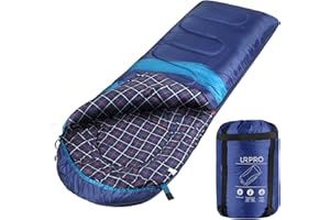 URPRO 1.6kg Winter All 4 Seasons Flannel Sleeping Bag 210T Polyester (Superior Material), Skin-Friendly Water Resistant, Ideal for Outdoor Activities