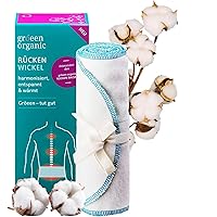 gröeen organic Rücken-Wickel aus 100% BIO-Baumwolle – Universal Wärme-Wickel hautfreundlich, waschbar und…
