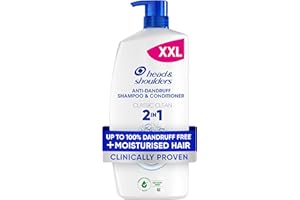 Head & Shoulders Classic Clean 2in1 Anti Dandruff Shampoo, 1000ml. Up to 100% Flake Free, Clinically Proven. For Any Hair and Scalp Type. For Daily use. Clean Feeling