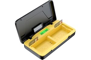 ENEGON NP-FZ100 20W Doppelakku-Schnellladegerät, kompatibel mit Sony Alpha 7 IV、Alpha 7 III、A7R M4、A7 M4、A7C、A7R IV、A7R V、A9、A9R、A9S、A6700、A6600、FX3、FX30, LCD-Anzeige