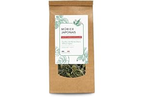 RUE DES PLANTES - Murier Japonais Feuilles 100g (Morus nigra) | Source Naturelle d'Antioxydants, Idéales pour Infusions et Préparations Culinaires