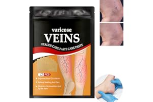 KOAHDE Parche de Venas Varicosas,Parche Tratamiento Venas Varicosas,Parche para la Salud de las Venas,Parches De Venas Araña,Tratamiento de Venas de Araña para Piernas,Parche de Alivio de Venas,12Pcs