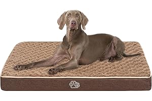 EMPSIGN Cuscino per Cani Taglia Grande, Cuccia Impermeabile per Cani, Materasso per Cani con Rivestimento Sfoderabile e Lavabile, 106x71x7,5cm