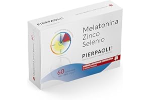 PIERPAOLI - Melatonina Zinco Selenio: Integratore Alimentare che Contribuisce a Migliorare la Funzione del Sonno e a Supportare il Sistema Immunitario, 1 Confezione da 60 Compresse da 1 mg