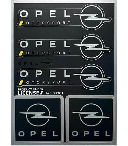 Emblema Original OPEL Trasero Para Corsa D (hasta 2011) - Número 93191550, Plateado, Adhesivo