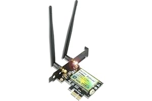 ‎ZIYITUOD WLAN Karte PCIe WiFi 6 Bluetooth 5.2, Intel WiFi 6 AX200, Bis zu 2974Mbit/s PCIe WiFi 6 Karte, 5G/2.4G WLAN Netzwerkkart für PC Windows 11/10(64bit)
