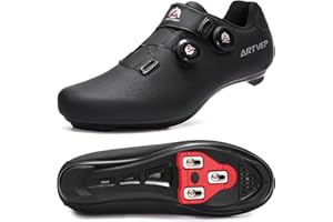 ARTVEP Herren Radschuhe Damen MTB Fahrradschuhe Kompatibel mit Look SPD SPD-SL Delta Lock Pedal Reitschuhe Kompatibel mit Peloton Schuhen