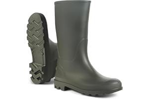JUJU Kids Wellies for Boys and Girls, Easy Pull On Style, Durable and Comfy Waterproof Wellington Boots Kids