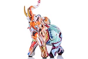 XMGZQ Statuette Decorative Casa,Soprammobili Moderni,Statua Decorativa da Interno,Elefante portafortuna,Decorazione Casa,Scultura Moderna Design,Elefantini Soprammobili,Elefante Soprammobile,Statuine