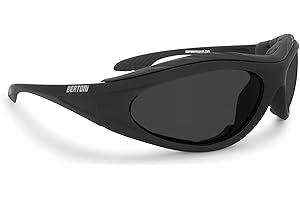 Bertoni Occhiali Moto lente Antiurto Antiappannante - Spugna interna Antivento Antipolveri Antisudore AF125 Italy