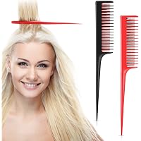 DAKLUNAR Lockenkamm Set – 4-teiliges Profi-Kamm-Set, Breite Zähne, Antistatisch, Für Lockiges & Langes Haar