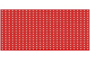 PROMETAL PANNELLO PORTAUTENSILI PORTA UTENSILI FORATO CM 100x50 ROSSO