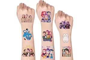 BUXIUGAN 40pcs Temporary Tattoos for Kids,Cartoon Characters Movie Sticker Birthday Party Favors Gifts for Girl Boys Home Activity Class Prizes Carnival Christmas Rewards