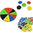 THE LABWORLD Mathematics Learning Resources Wheel Fraction Circles Montessori Manipulatives Teaching Aid Kit for Kids -Set of 72 Pieces Montessori