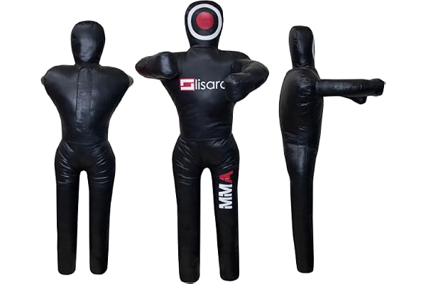 Lisaro Konstläder – kastdocka – grappling – dummy för MMA kampsport, Jiu Jitsu, judo, ringar, brottning. Fylld.