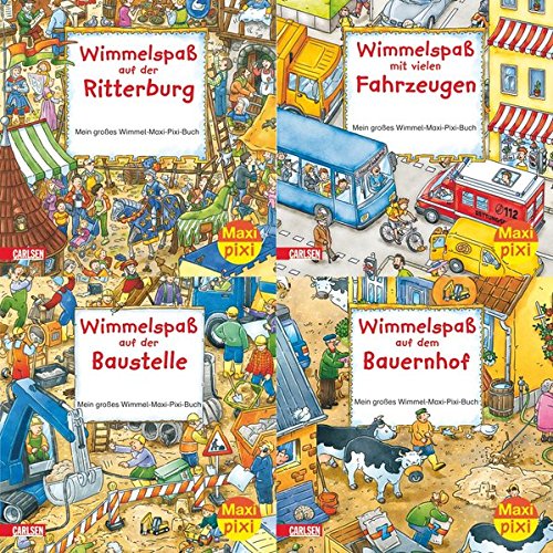 Preisvergleich Produktbild Wimmelbilder (4x1 Exemplar) (Maxi-Pixi-4er-Set, Band 2)