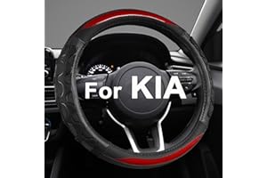 GIANT PANDA Housse de Volant pour Kia Sportage,Ceed,NIRO,EV6​,Seltos 3D-Rouge-M