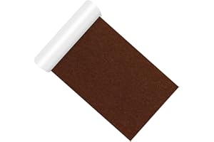 Cahomo Feutrine Autocollante,20 x 150 cm Antiderapant Feutre Adhesive Patin Feutre Meuble,Rouleau de Feutre adhésif Rembourrage de Meubles pour Protection Pied de Table Chaise Canape - Marron Foncé