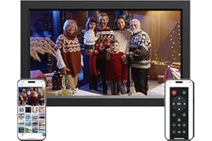 Ckypad 15.6 Inch WiFi Digital Photo Frame,1920x1080 IPS HD Touch Screen,64 GB Digital Picture Frame,Auto-Rotate,Wall Mountable,Electronic Photo Frame Share Photos/Videos Instantly via APP