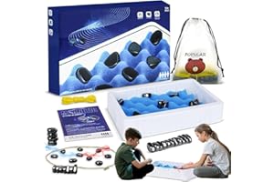 WAYBWZDQ Jeu D'échecs Magnétique, Jeu Magnétique de Table Jeu de Société D'échecs à Effet Magnétique Jeu de Dames Éducatif, Échiquier Portable pour Les Réunions de Famille et Les Voyages (D)