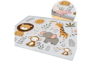 KIDDY KINGDOM Premium Spielmatte Baby/Krabbelmatte Baby - 180x140cm EXTRA DICK - Hochwertige Babymatte aus Memory Schaum - Kinder Spielteppich/Teppich Kinderzimmer - Krabbeldecke für Baby grau