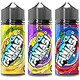 Fantasi Ice Remix Vape Liquid | 70/30 Vape Juice | All Day Vaping Liquid | No Nicotine Sub Ohm Ecig Juice | Chubby Gorilla Shortfills | Blue Razz Cherry, Tropical Thunder & Blackcurrant Lemon Ice