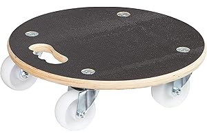WAGNER DESIGN YOURSELF WAGNER Transporthilfe MM 1108 I Ø 38 cm – für schwer beladene Kisten, Geräte & Möbel I Tragkraft 250 kg I Ergo-Tragegriff I rutschfeste Oberfläche I FSC®-zertifiziert - 20110801