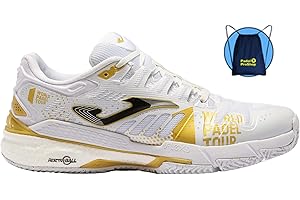 Joma Slam World Padel Tour 2022 White-Gold Homme Chaussure de padelHomme