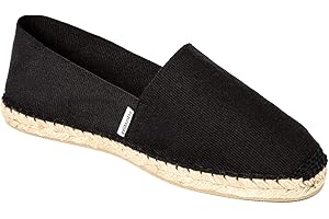 weltenmann Formentera – Espadrilles Slip-on Classiques en Coton avec Sac en Tissu, 41-46, Handmade in Spain