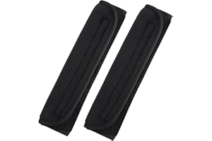 OWNFEEL 2 Pcs Soft Car Seat Belt Pad Cover, 26CM x 6CM Universal Car Safety Seat Belt Strap Shoulder Pad, Comfortable Faux Fur Travel Cushion Seat Belt Harness Pads Seatbelt Protector Cover Pads for Kids