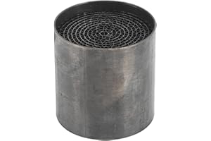 ‎QIILU Qiilu Motorrad-Auspuffrohr-Katalysator, Eisen, Vorderer Mittlerer Auspuff-Schalldämpfer-Katalysator, Universell für Motorrad (48 * 50mm)