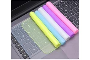 TOKANEIT 5 Wasserdichte Tastaturschutzfolien aus Silikon für Laptops 13-14 Zoll
