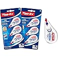 Tipp-Ex BIC Mini Pocket Mouse, Correction Tape, 36m Coverage of Tear-Resistant Tape, Ideal for School and Office, White, 2 Packs of 3