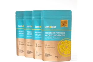 lemonist Obst- und Gemüsereiniger, 1000g | Veganer Pestizid-Reduzierer, Verpackung kompostierbar | Ohne Gentechnik [Made In Germany] - Lemons