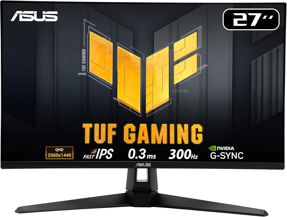 ASUS TUF Gaming VG27AQM5A 27 İnç 1440p 300Hz Fast IPS Gaming Monitör | ELMB Sync, 0.3ms, %95 DCI-P3, Dahili Hoparlörler, Shadow Boost, DisplayWidget Center, PS5 ve Xbox için