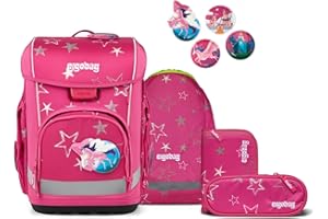 ergobag cubo Light Set ergonomischer Schulranzen, extra leicht, Set 5-teilig, 860 g