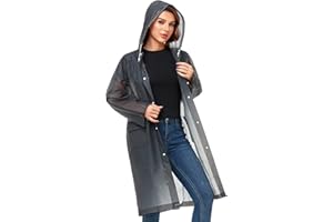 LEGEZON Imperméable pour Femme et Homme épaississant Durable, Poncho de Pluie Eva Réutilisable, Imperméable à Capuche Unisexe Pour la Randonnée, Le Camping, le Cyclisme, Les Voyages, La Pêche