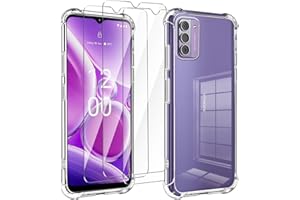 LYZXMY case for Nokia G42 5G Transparent mobile phone case + 3 pcs tempered glass protective film, case soft silicone TPU Anti Scratch Anti Collision Clear Case