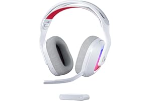 Logitech G Astro A20 X Lightspeed Casque Gaming sans Fil pour PS5, Xbox, Switch, PC avec PLAYSYNC Audio Deux systèmes, Bluetooth, LIGHTSYNC RVB, et Micro à Tige 48 kHz - Blanc