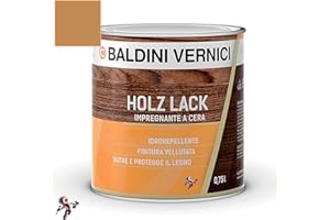 MASTERBRICO Impregnante per legno esterno interno a Cera Solvente Baldini Vernici 750 ml impregnante a cera per legno 9 colori impregnante baldini impregnante legno esterno interno (ROVERE 703)